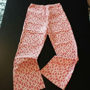 Just Ducky Girls Pink Pattern Pants Size 14